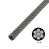 1/8" 7x19 Vinyl Coated Galvanized Wire (by Linear Foot)
