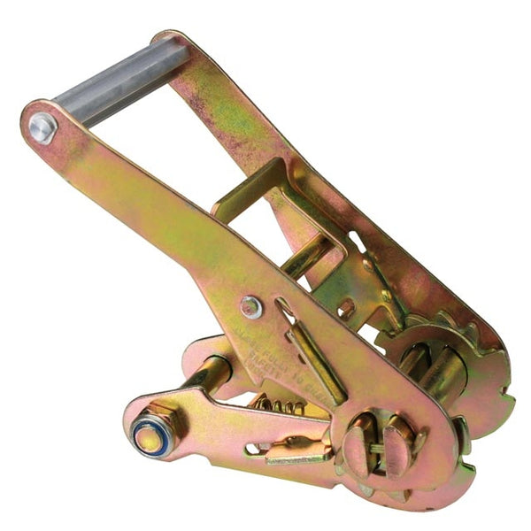 VULCAN Ratchet Buckle - Snap Hook - 2 Inch Wide Handle - Silver Series - 4 Pack - 3,300 Pound Safe Working Load