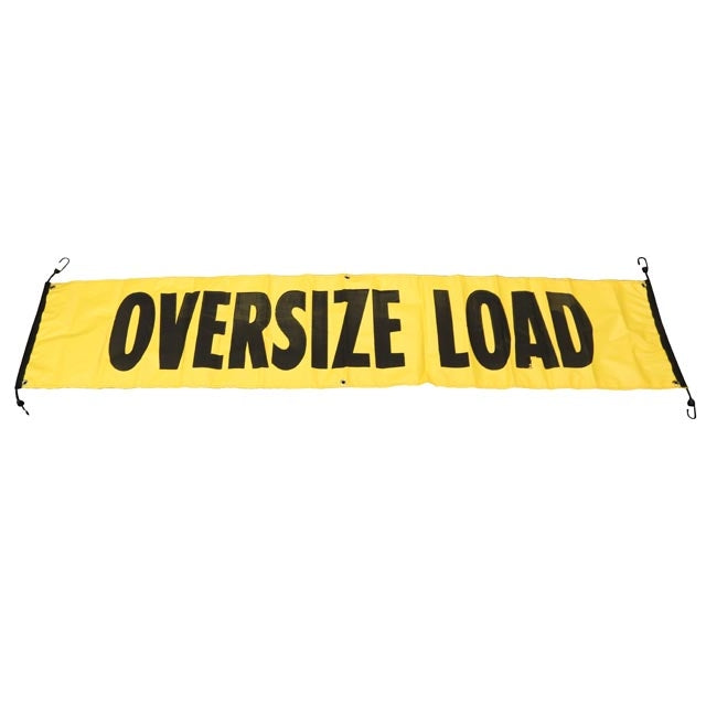 84" x  18" Oversize/Wide Load Vinyl Sign Banner w/ Bungee Cords