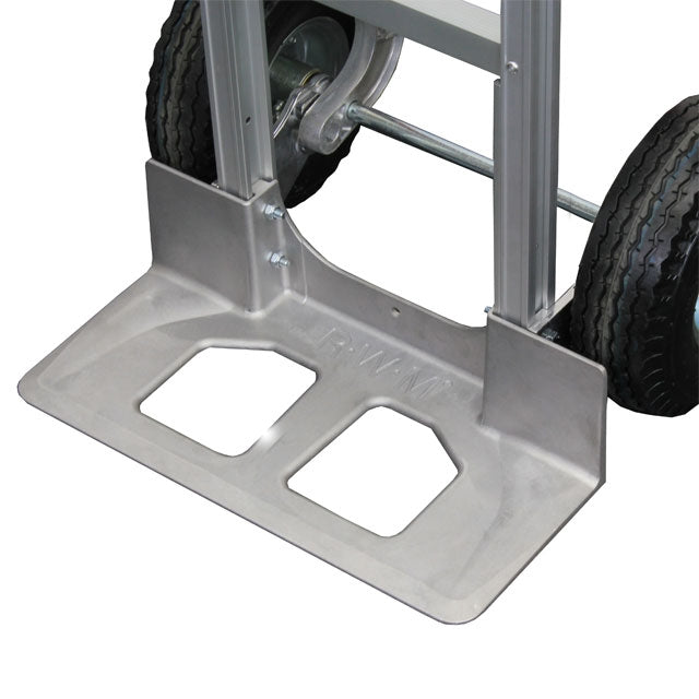 Aluminum Hand Truck w/ Wide 18" Nose Plate & Pneumatic Wheels - image 2