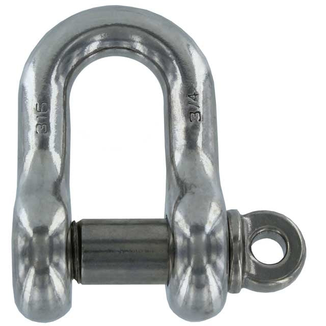 3/4" Screw Pin Chain Shackle Stainless Steel