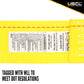 2" x 12' Yellow Ratchet Strap w/Butterfly F Track Fittings