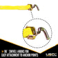 2 inch x 14 foot OEM Replacement Wheel Strap with 2 Swivel J Hooks w 90 angle & 3 Adjustable Rubber Cleats image 3 of 8