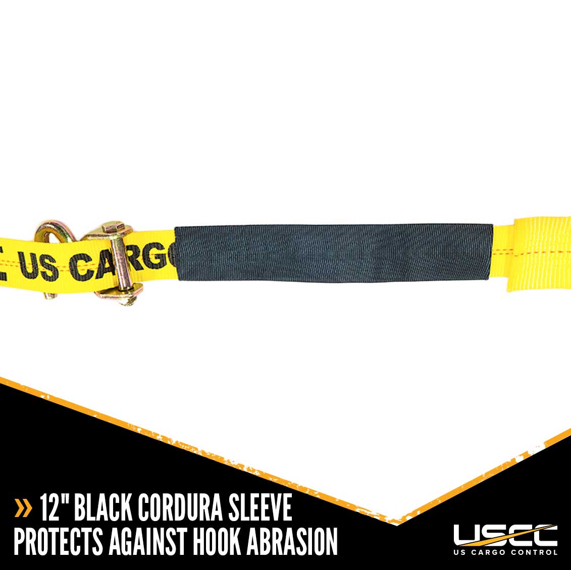 2 inch x 14 foot OEM Replacement Wheel Strap with 2 Swivel J Hooks w 90 angle & 3 Adjustable Rubber Cleats image 7 of 8