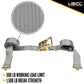 2" x 16' Gray Ratchet Strap w/Butterfly F Track Fittings