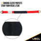 2 inch x 3 foot Red Axle Strap w 2 inch Stamped DRings image 5 of 8