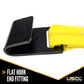 2" x 27' Yellow Ratchet Strap w/ Black Flat Hook