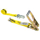 2" x 12' Ratchet Strap with E-Fitting and RTJ Cluster Hook