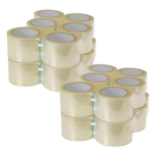 3" Clear Packing Tape: 24-Pk