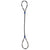34 inch x 16 foot Three Part Braided Wire Rope Sling image 1 of 3