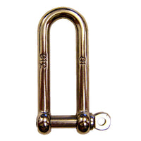 5/32" Screw Pin Long D Shackle Stainless Steel