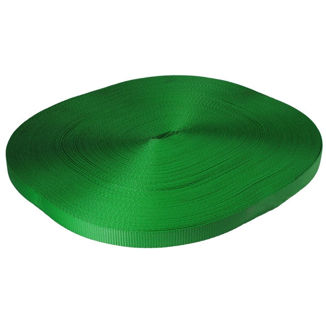 1" 4.5K Polyester Cargo Webbing - Linear Foot - Green - image 3