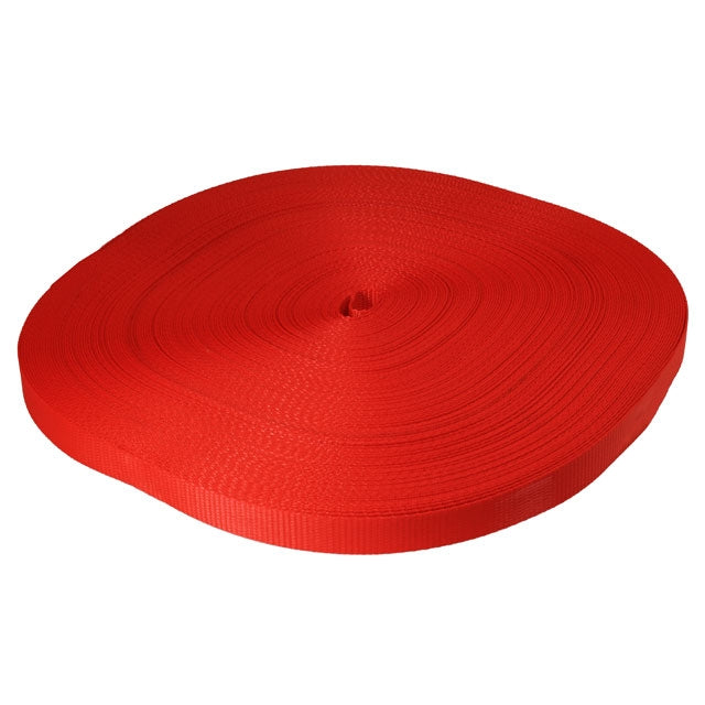 1" 4.5K Polyester Cargo Webbing - 1 Linear Foot - Red - image 3