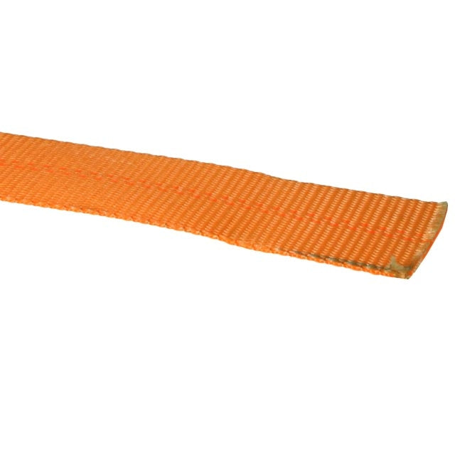 2" 12K Polyester Cargo Webbing Linear Foot - Orange