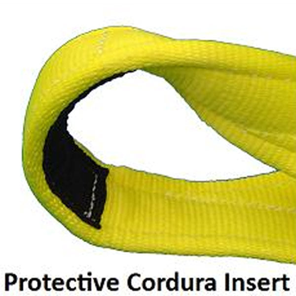 8 inch x 20 foot Heavy Duty Recovery Strap w Cordura Eyes image 2 of 3