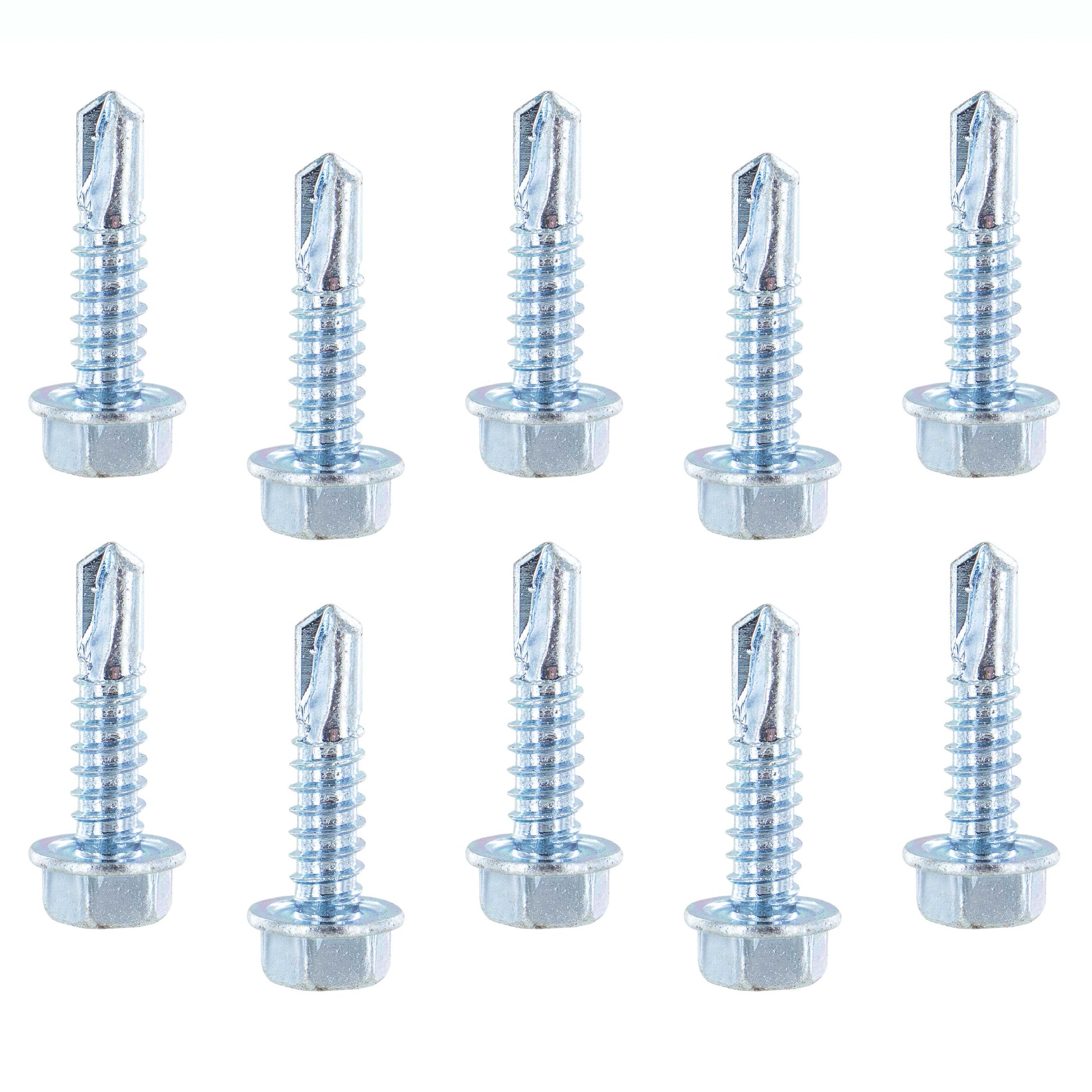 #14 x 1 inch Hex Screw w Self Drilling Tip (10 pack) image 1 of 5