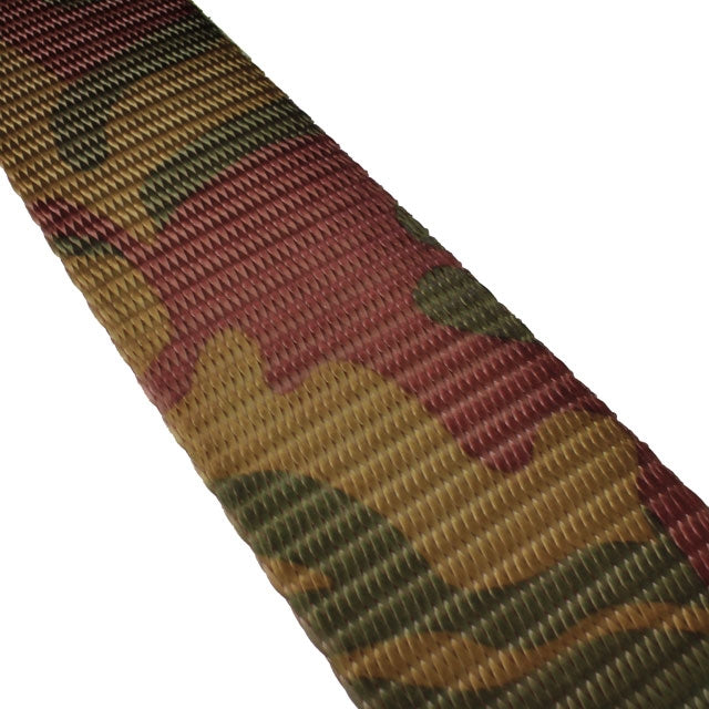 2" 12K Polyester Cargo Webbing - Linear Foot - Camo - image 2