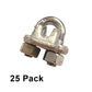 1/8" Galvanized Drop Forged Wire Rope Clips (25 pack)