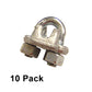 7/16" Galvanized Drop Forged Wire Rope Clips (10 pack)