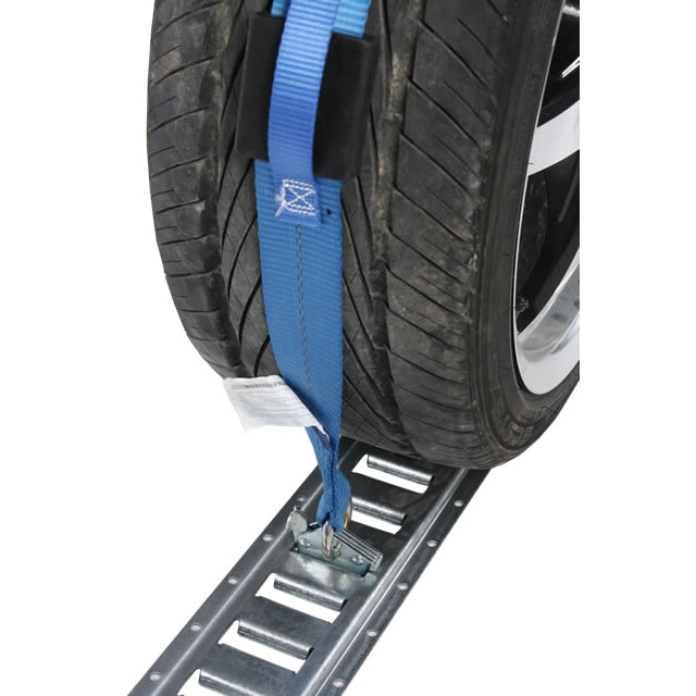 Using Wheel Strap Wheel Strap with Etrack Fittings - Car Tie Downs