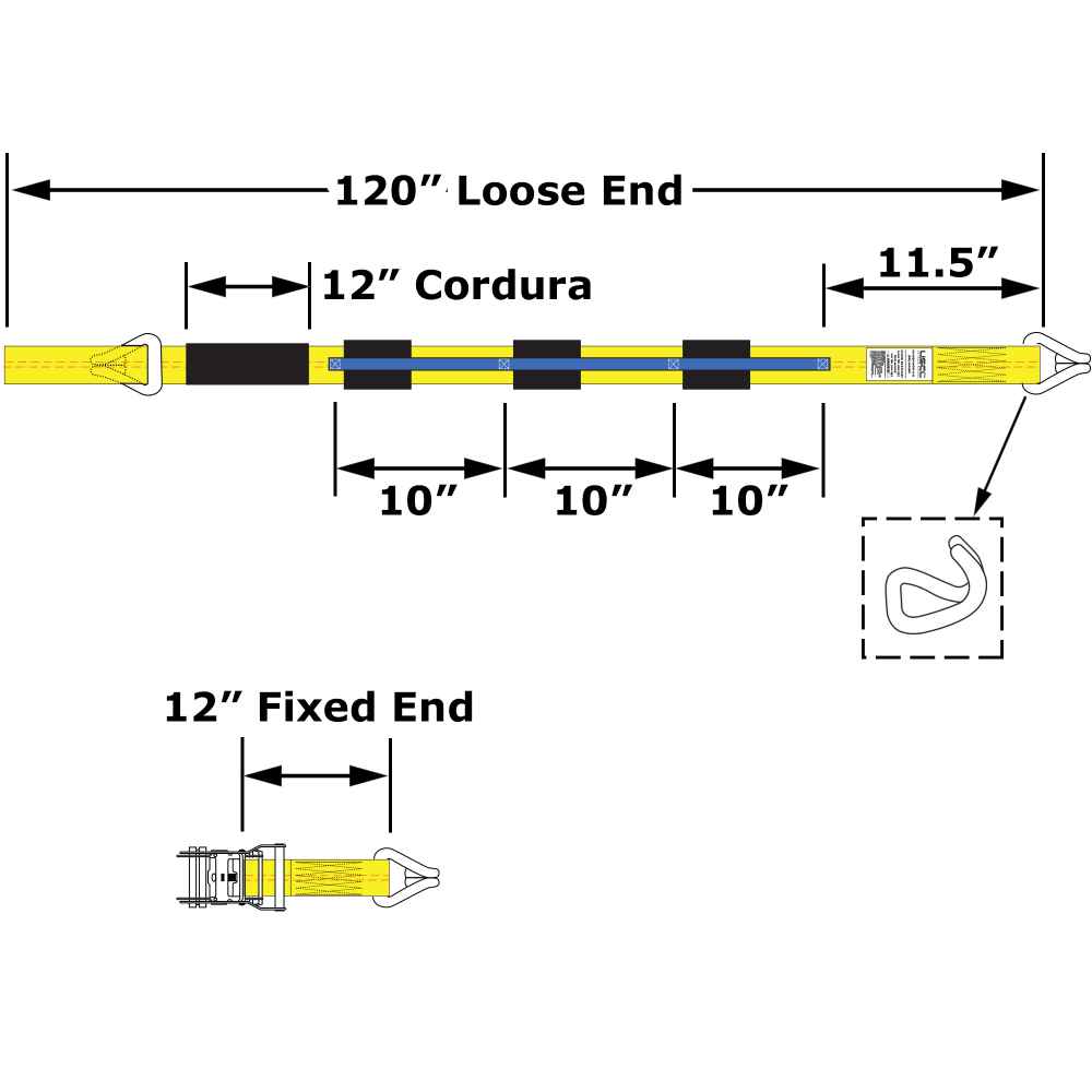 Wheel Strap with Wire Hooks & 3 Rubber Blocks - image 8