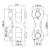 Twin Clevis Link - Grade 70 - 7/16-1/2