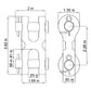Twin Clevis Link - Grade 70 - 7/16-1/2" - image 2