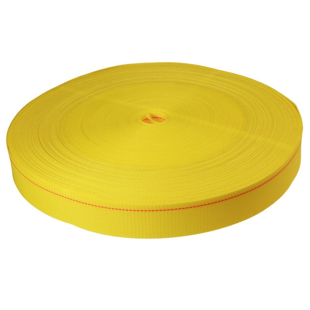 2" x 300' 6K Polyester Cargo Webbing - Yellow