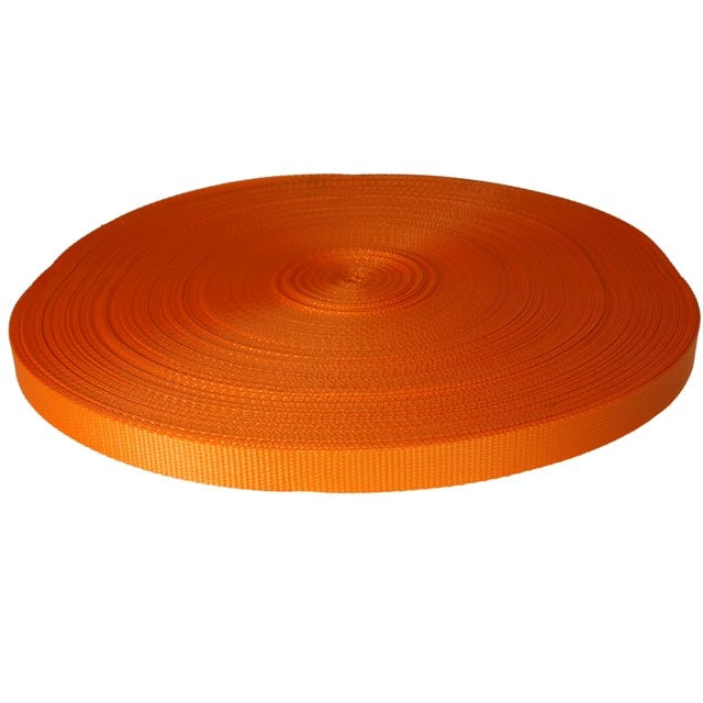 Orange Polyester Web - 1" x 300' 4.5K Cargo Webbing