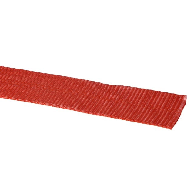 2" 12K Polyester Cargo Webbing Linear Foot - Red