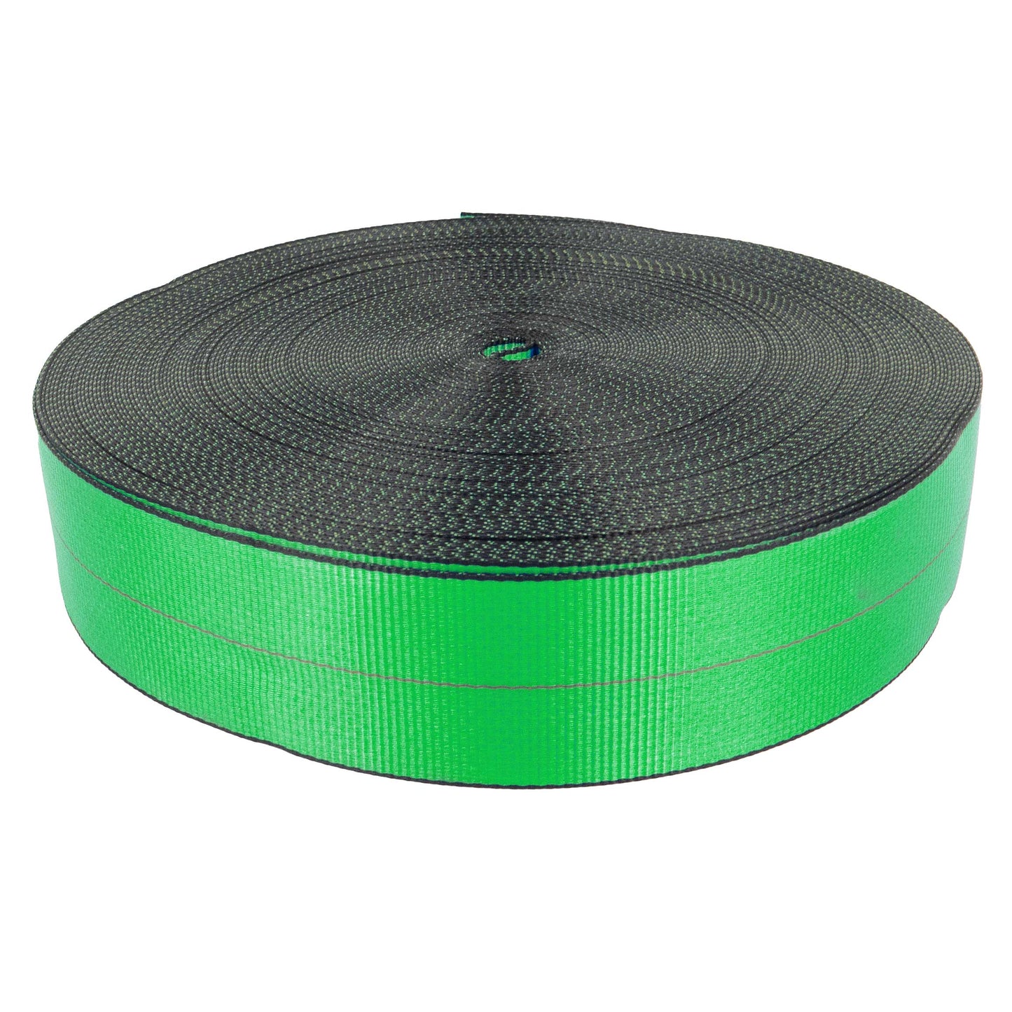 4" x 300' 20K Polyester Cargo Webbing - Green