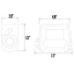 4" Low Profile Sliding Winch - 5 Pack