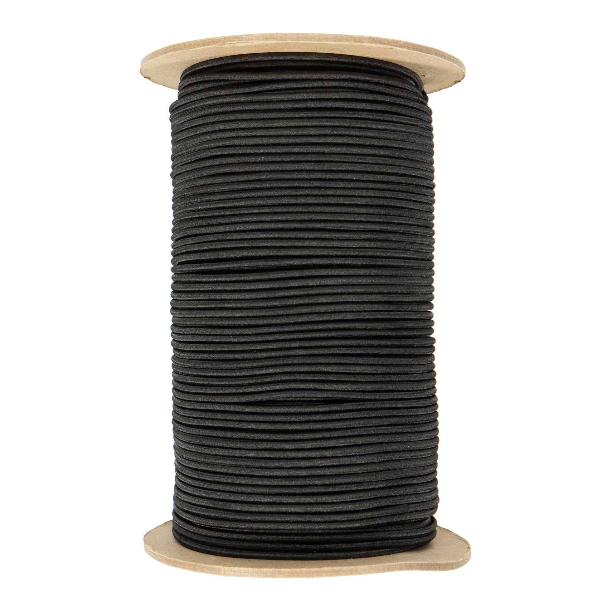 1/8''-3mm Black Polyester Shock Cord 50 ft