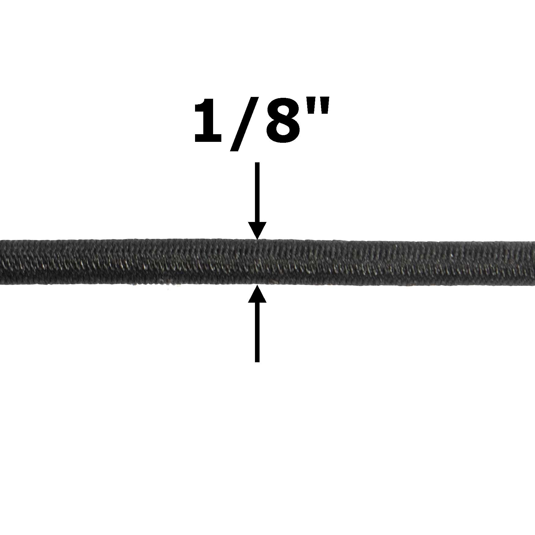 18 foot foot3mm Black Polyester Shock Cord 100 ft image 4 of 6