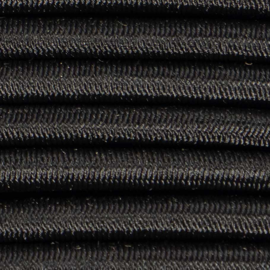 3/16''-5mm Black Polyester Shock Cord-Spool(500')