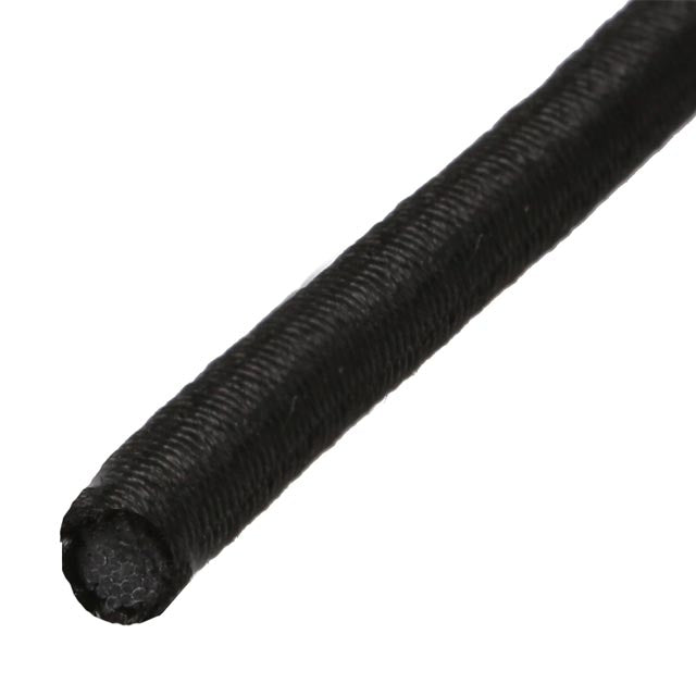 Shock Cord - Black 1/8 Inch x 100 Feet - Marine Grade - With Two