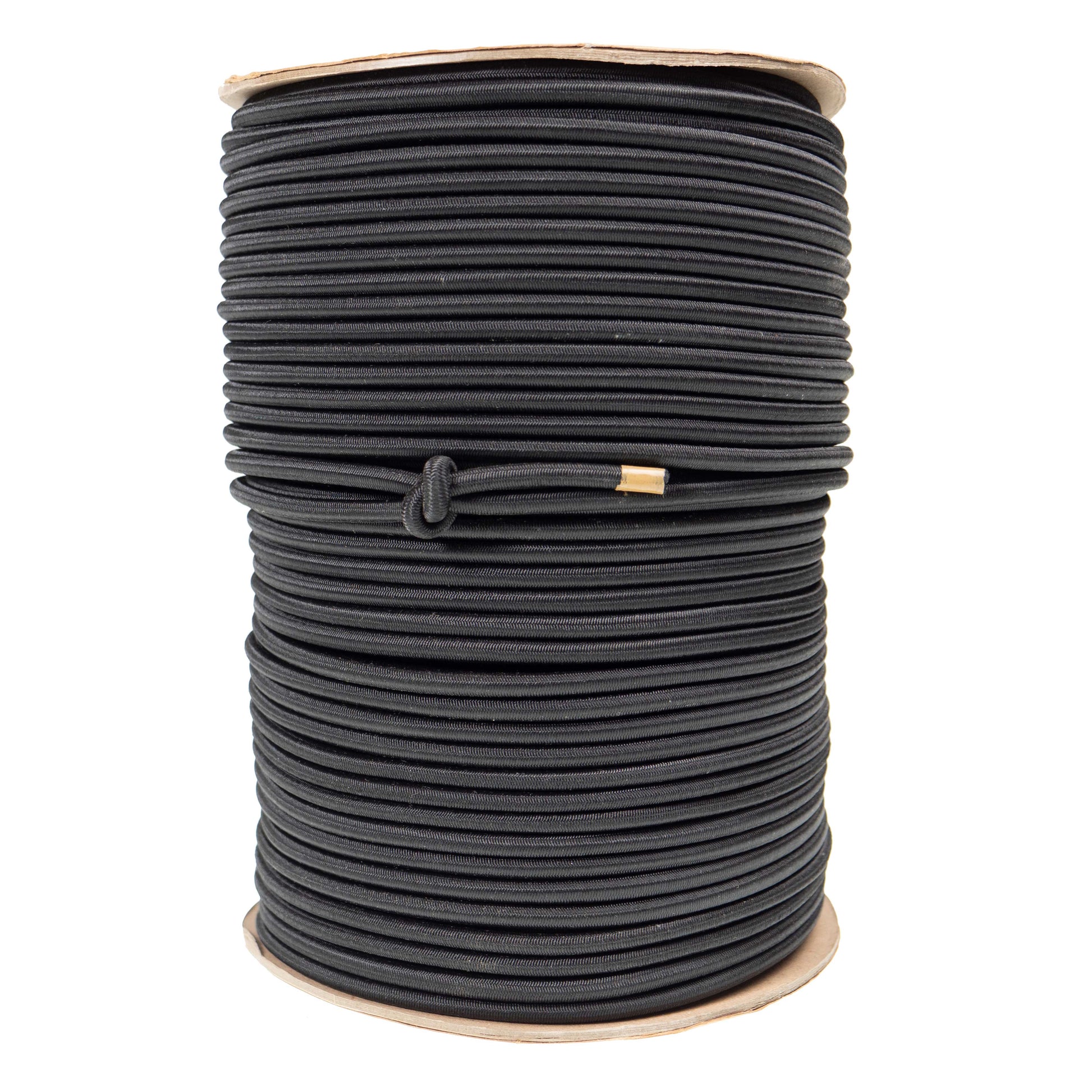 1/4''-6mm Black Polyester Shock Cord 50 ft