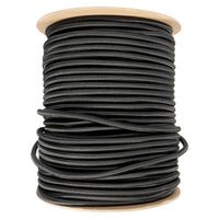 Golberg Black Shock Cord, Bungee Cord - (1/8 Inch x 25 Feet) 