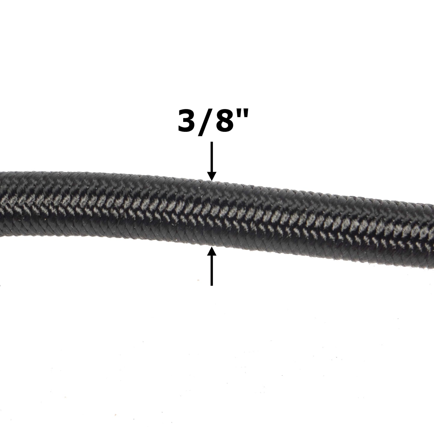 38 foot foot9mm Black Polyester Shock Cord 100 ft image 1 of 6 image 2 of 6 image 3 of 6
