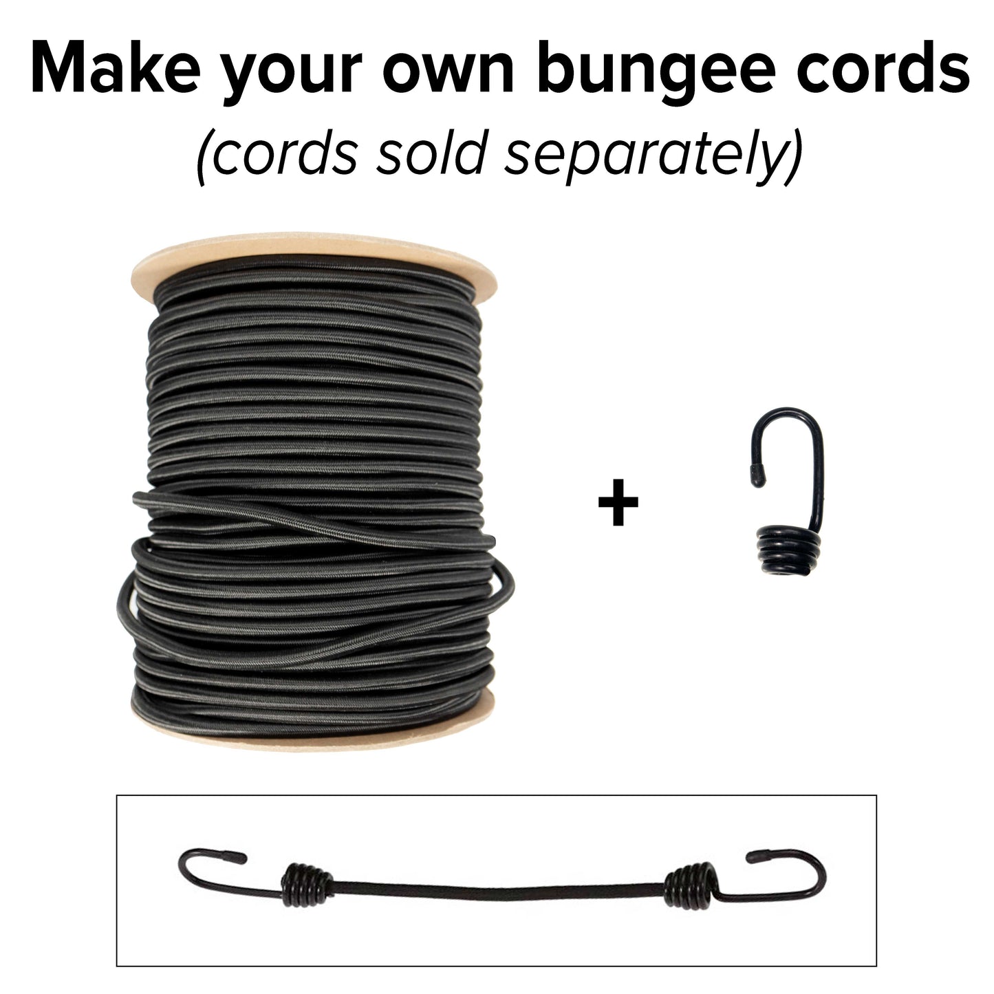 38 foot foot9mm Black Polyester Shock Cord 100 ft image 1 of 6 image 2 of 6 image 3 of 6 image 4 of 6 image 5 of 6