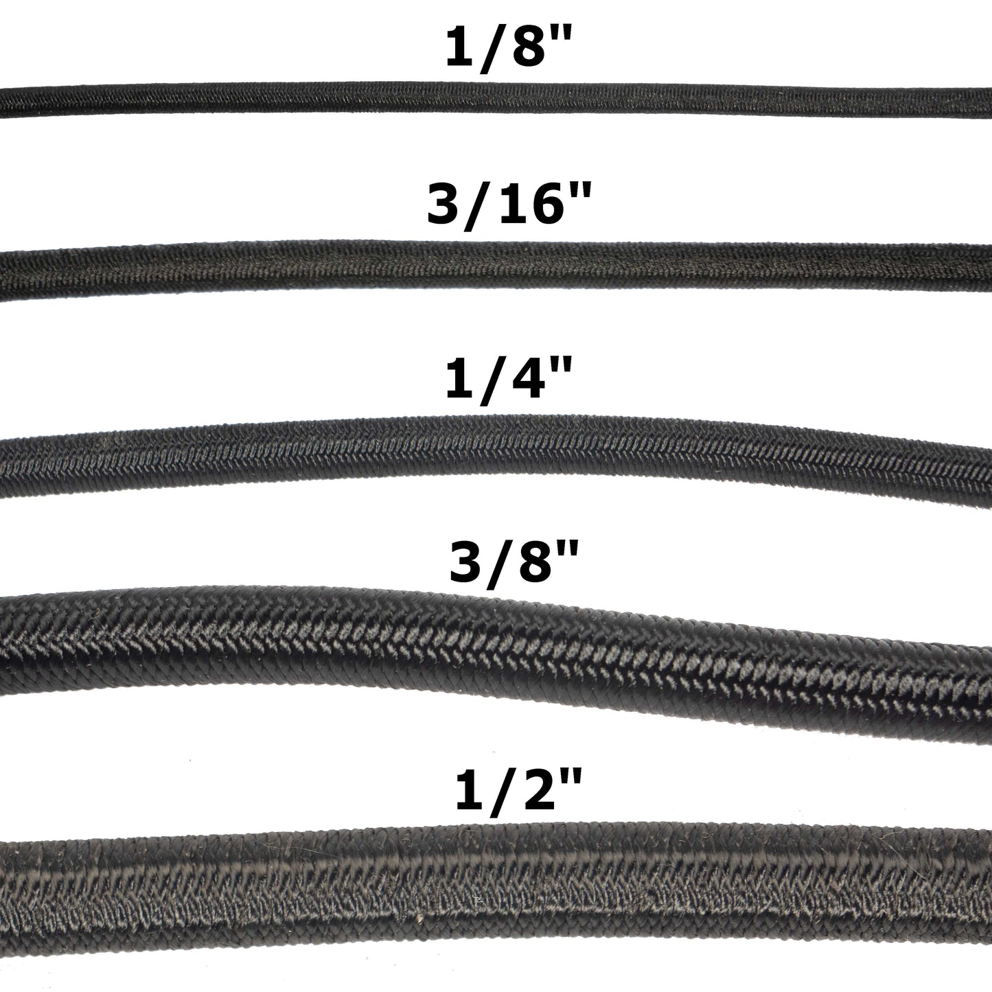 38 foot foot9mm Black Polyester Shock Cord Spool (300 foot) image 6 of 8