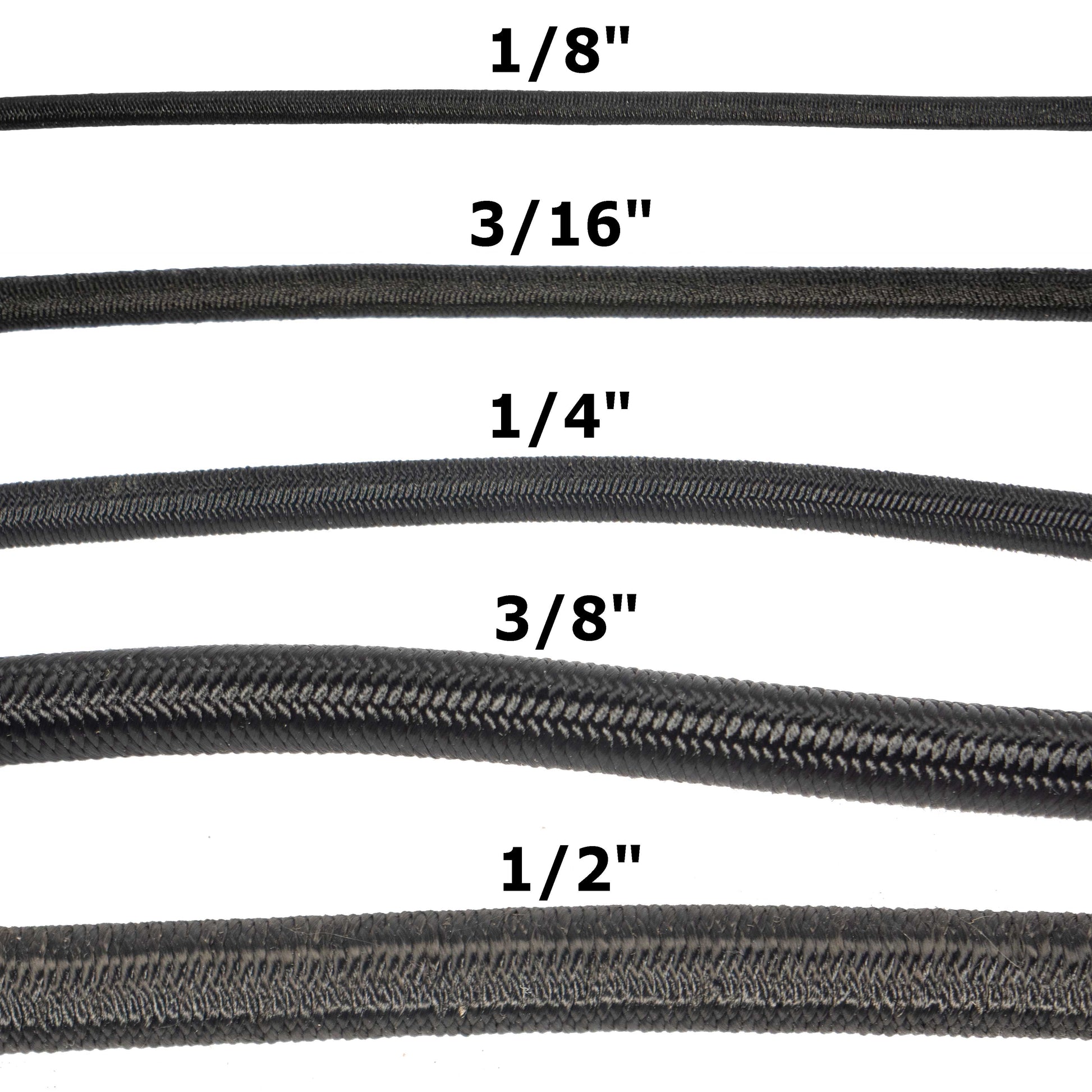 38 foot foot9mm Black Polyester Shock Cord Spool (300 foot) image 6 of 8