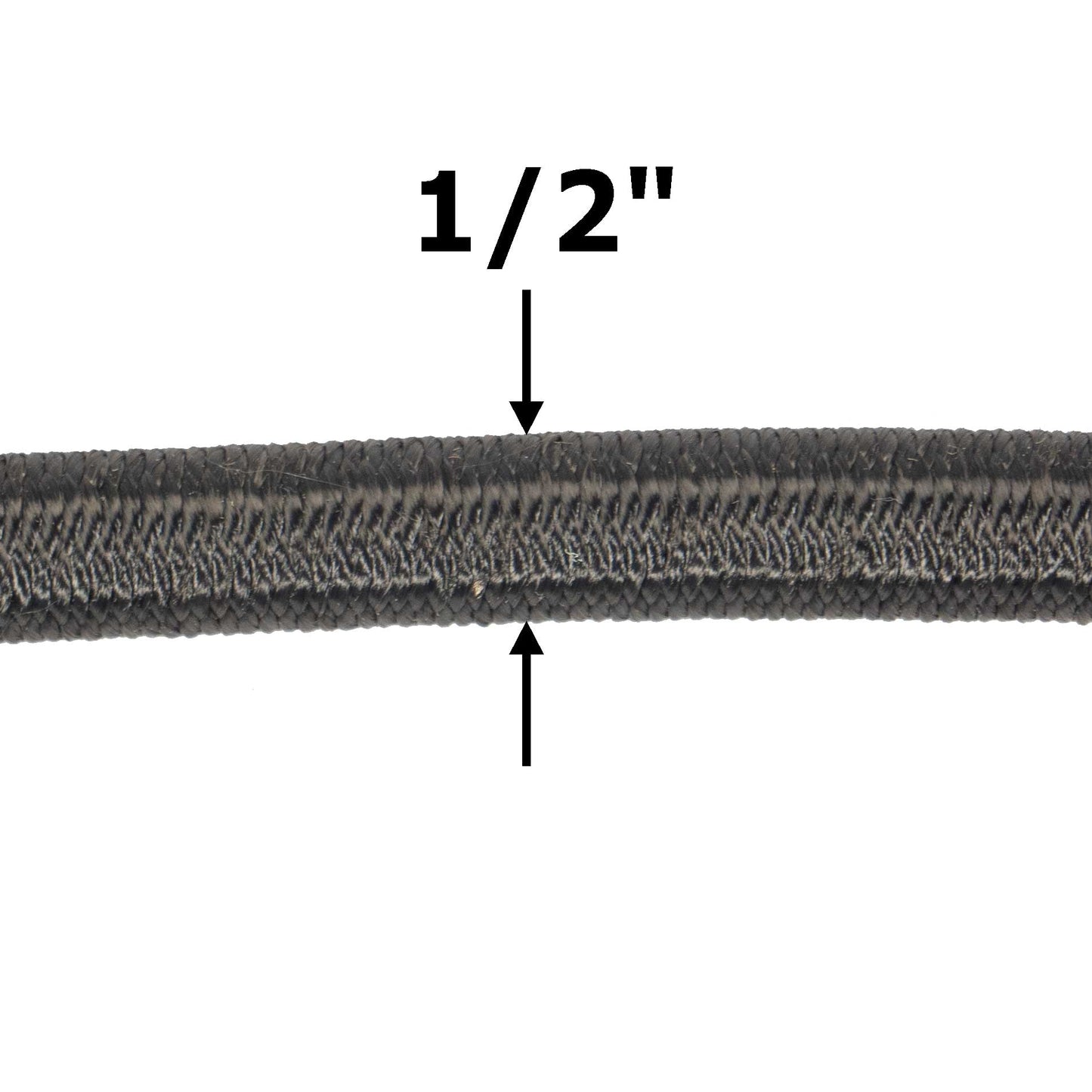 12 foot foot12mm Black Polyester Shock Cord 100 ft image 3 of 7