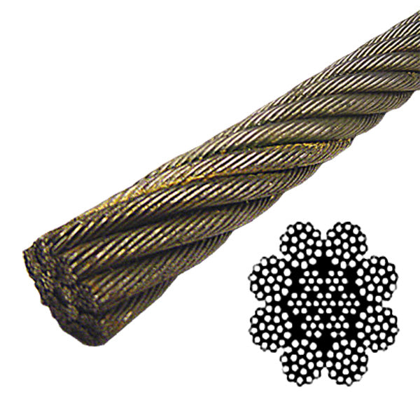 3/4 Spin Resistant Wire Rope EIPS - 8x19 Class (LF)