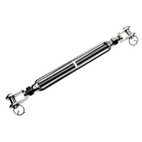 3/16" Jaw & Jaw Open Body Turnbuckle - Stainless Steel