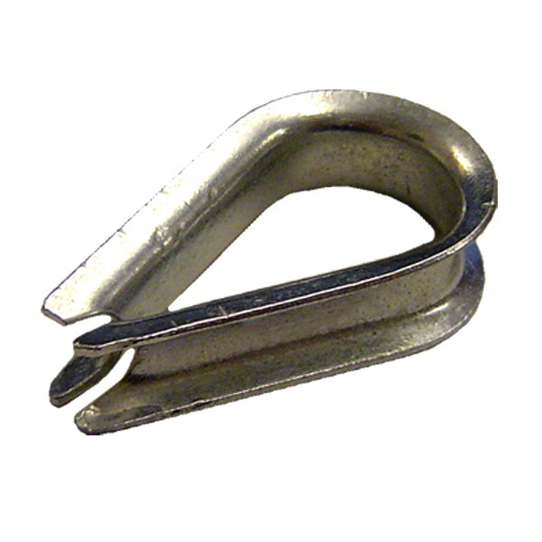 (25 Pack) 3/16'' Zinc Plated Standard Duty Wire Rope Thimble