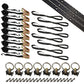 6' Tie Down Kit for 2 Motorcycles - Black