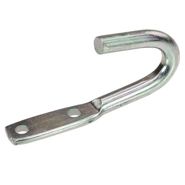 Rope Hook/J Hook White Zinc