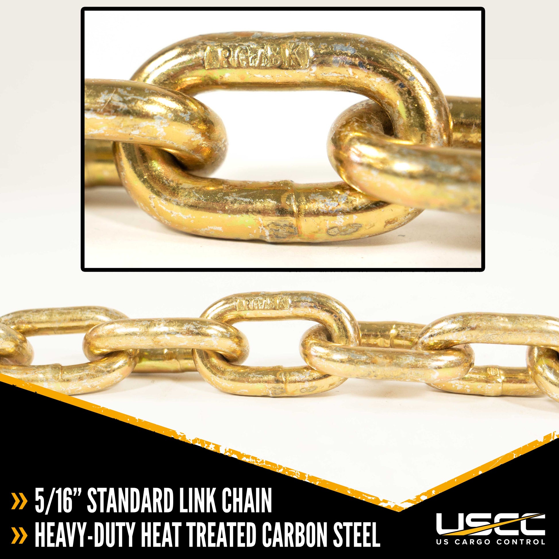 US Cargo Control TC5162570 Transport Chain Grade 70 5/16 x 25' STANDA