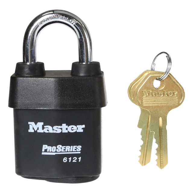 Master Lock Commercial Keyed Padlock 1-in Shackle Keyed Alike